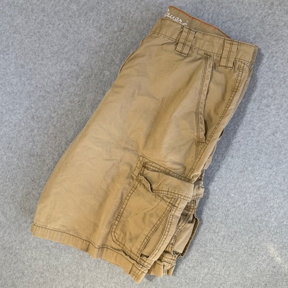 Eddie Bauer Other - Eddie Bauer Mens Cargo Shorts Tan Khaki 100% Cotton Size 38 Hiking Outdoor